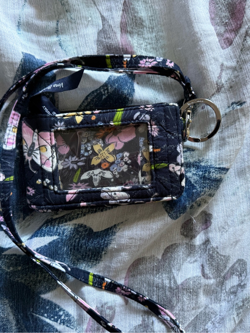 Vera Bradley Deluxe Zip ID and Lanyard